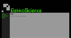 Desktop Screenshot of gekkoscience.com